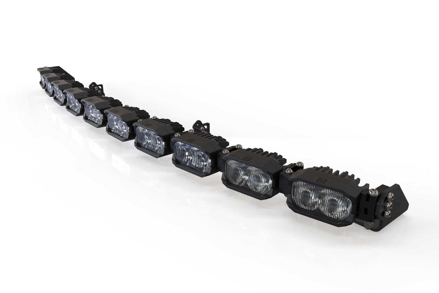 Single-Row BangerBar: (10 Pod / 40") (NCS Power - White/Yellow)