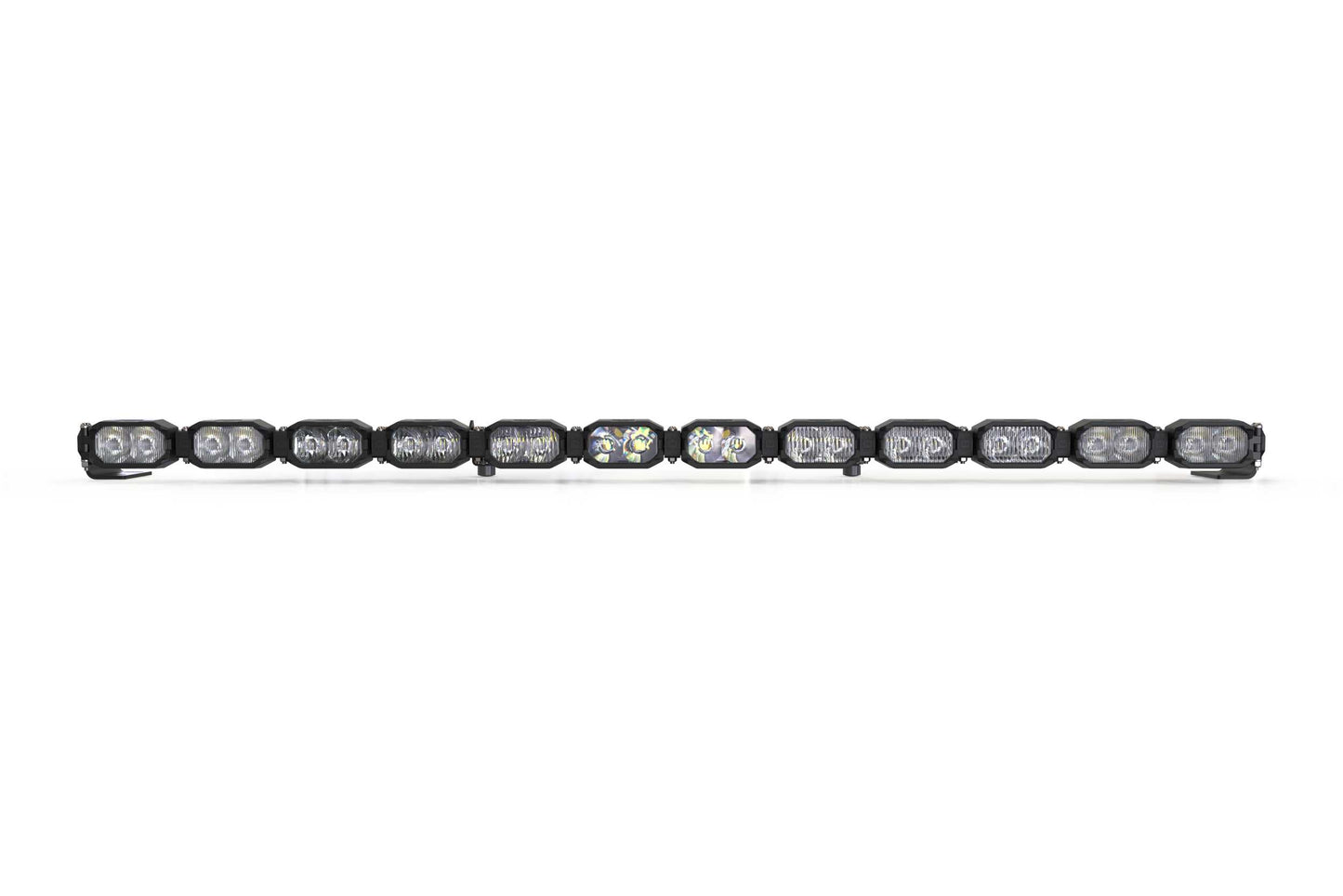 Single-Row BangerBar: (12 Pod / 47") (HXB Power - White/Yellow)