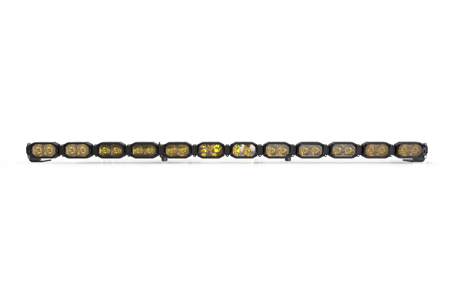 Single-Row BangerBar: (12 Pod / 47") (HXB Power - White/Yellow)