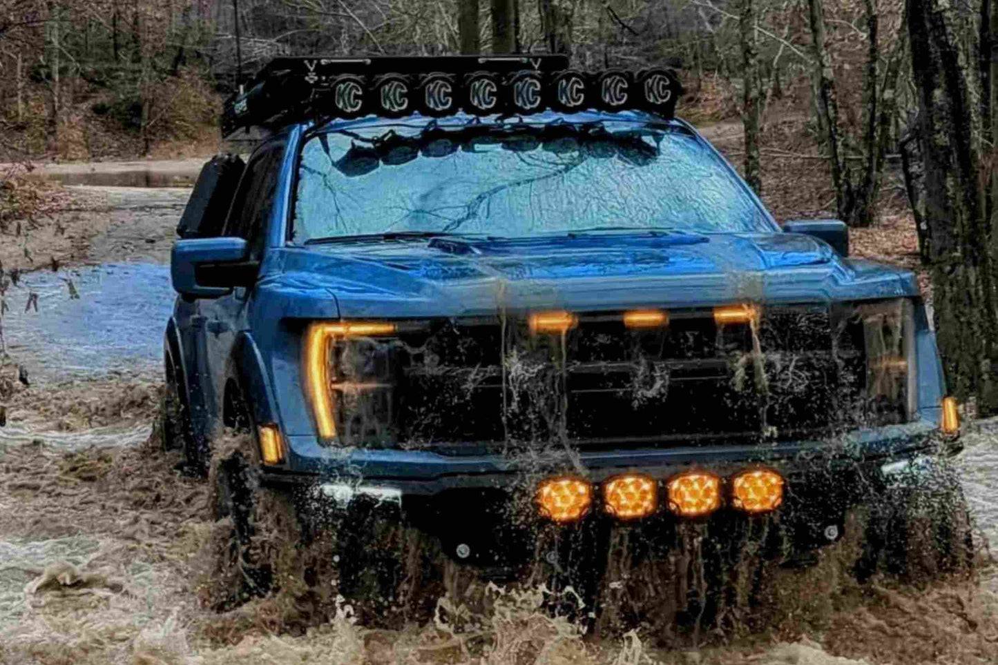 Triple-Row BangerBar: (4 Pod / 29") (HXB Power - White/Yellow)