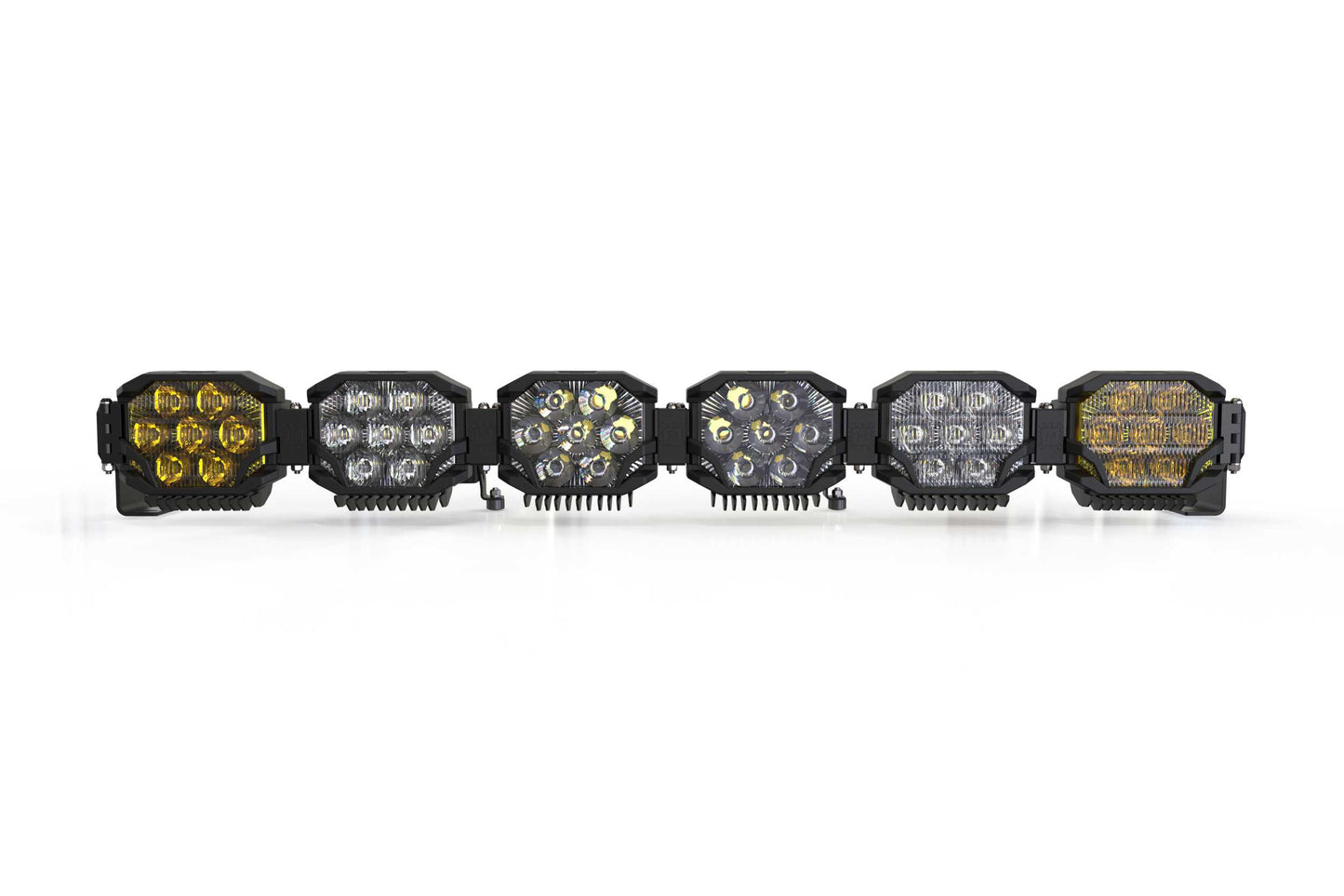 Triple-Row BangerBar: (6 Pod / 43") (HXB Power - White/Yellow)