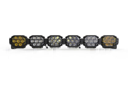 Triple-Row BangerBar: (6 Pod / 43") (HXB Power - White/Yellow)
