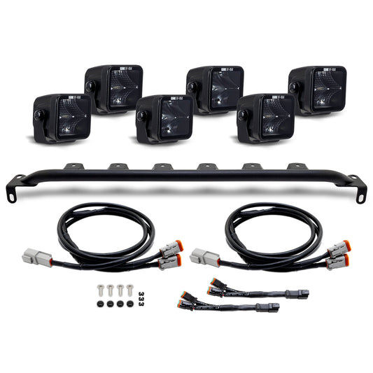 Borne Off-Road 2021+ Ford Bronco Direct Fit Light Pods - Mod Bumper - 6x Pods - Bumper - Up