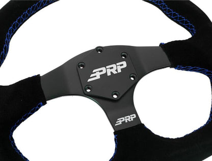PRP Suede D-Shape Steering Wheel - Blue G251