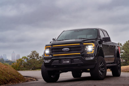 XB LED Headlights: Ford F-150 (21-23 / Amber DRL / Set)