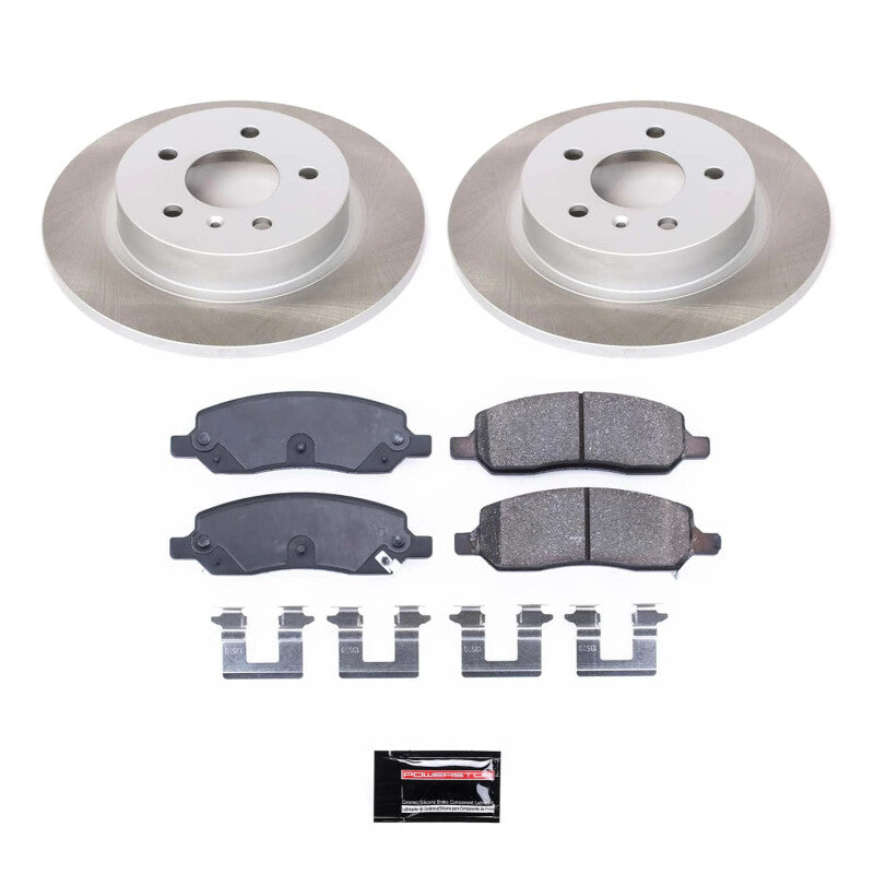 Power Stop 06-11 Cadillac DTS Rear Semi-Coated Rotor Kit PowerStop