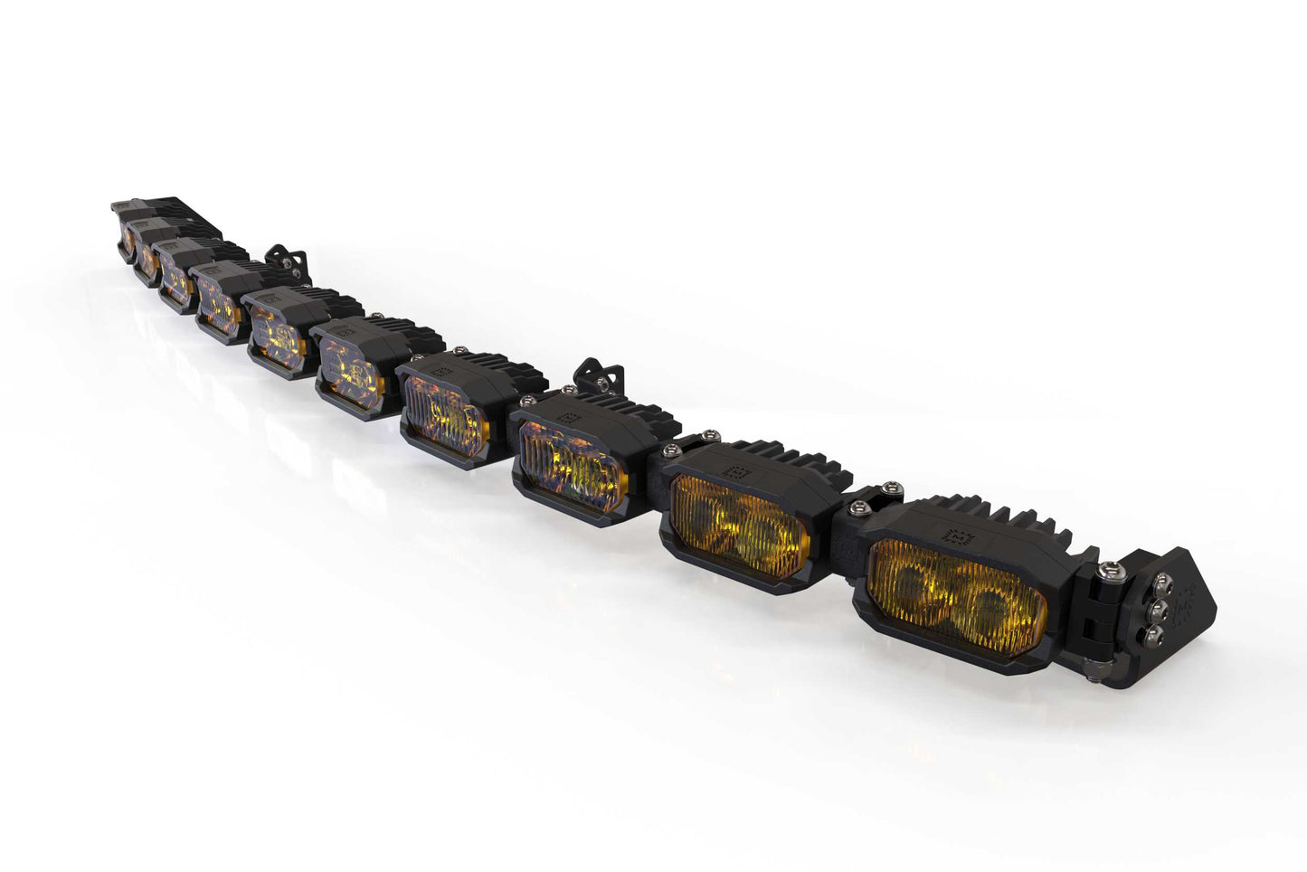 Single-Row BangerBar: (10 Pod / 40") (NCS Power - Yellow)