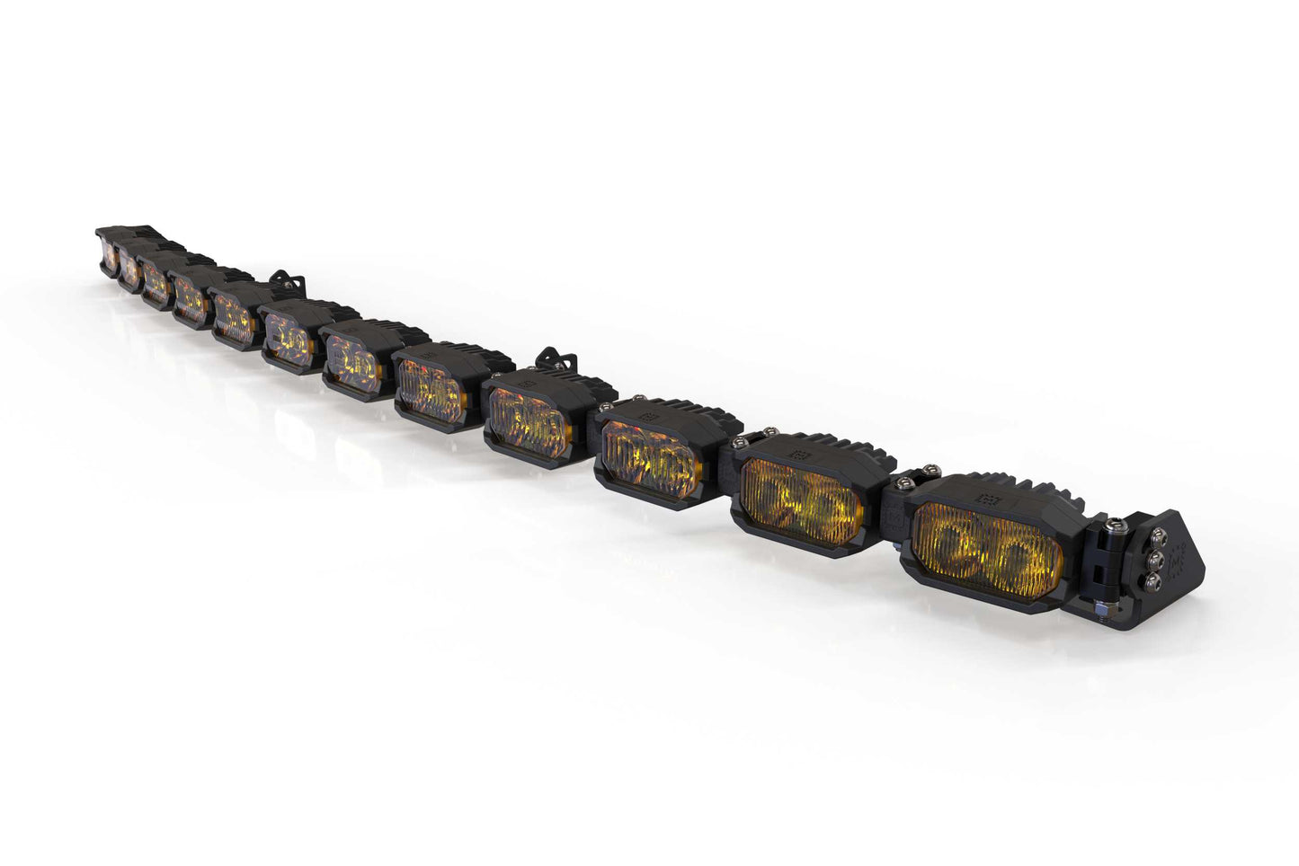Single-Row BangerBar: (12 Pod / 47") (HXB Power - Yellow)