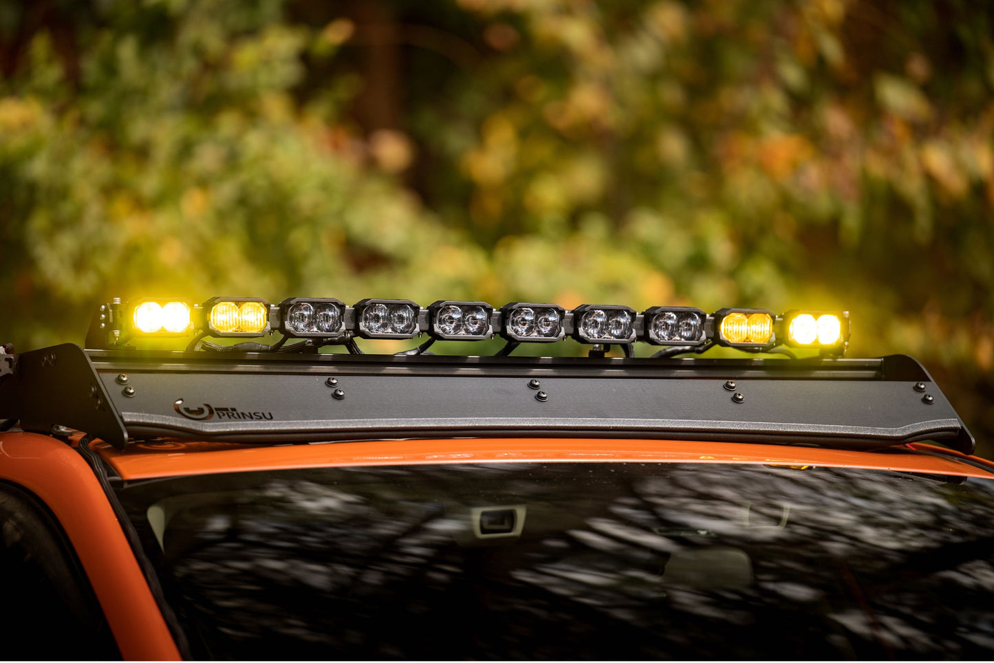 Single-Row BangerBar: (12 Pod / 47") (HXB Power - Yellow)