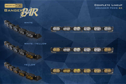 Single-Row BangerBar: (6 Pod / 24") (HXB Power - White)