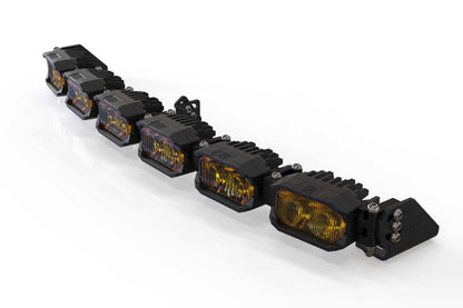 Single-Row BangerBar: (6 Pod / 24") (NCS Power - Yellow)