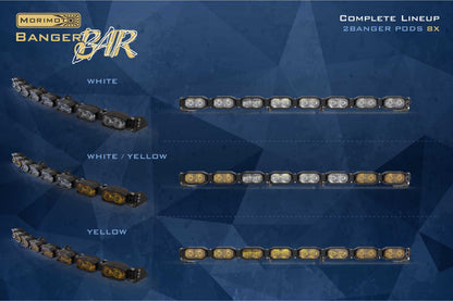 Single-Row BangerBar: (8 Pod / 31.5") (HXB Power - White)
