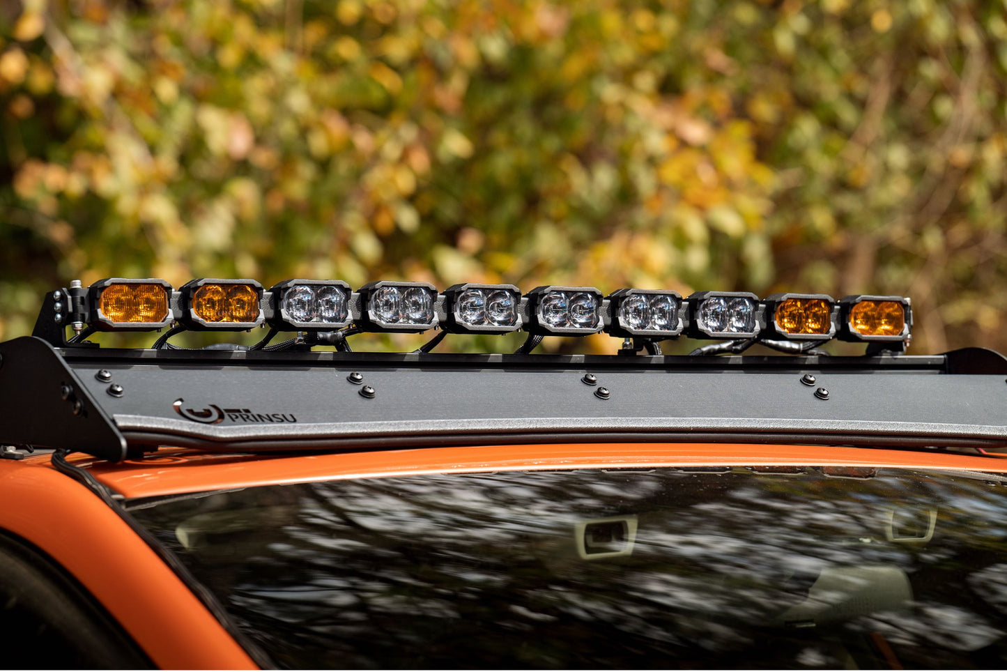 Single-Row BangerBar: (8 Pod / 31.5") (NCS Power - Yellow)