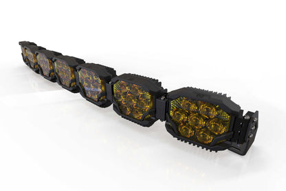 Triple-Row BangerBar: (7 Pod / 50.5") (HXB Power - Yellow)
