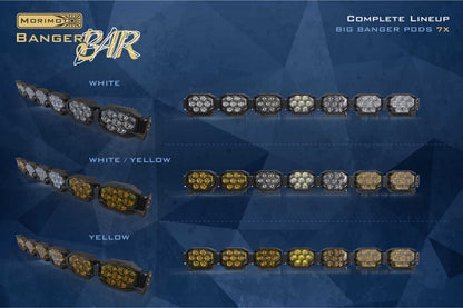 Triple-Row BangerBar: (7 Pod / 50.5") (HXB Power - Yellow)