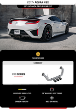 Load image into Gallery viewer, MBRP 2.5&quot; Cat Back, Triple Rear Exit, T304 w/ Carbon Fiber Tips, Acura NSX 2017-2022