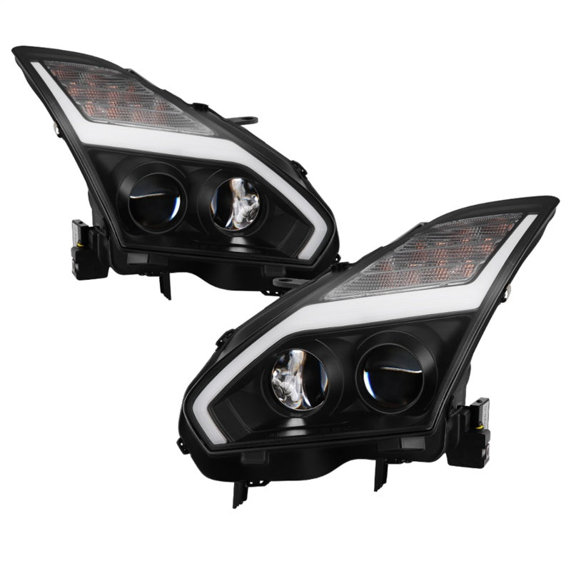 Spyder Nissan GTR R35 09-14 - Projector Headlights - DRL LED - Black SPYDER