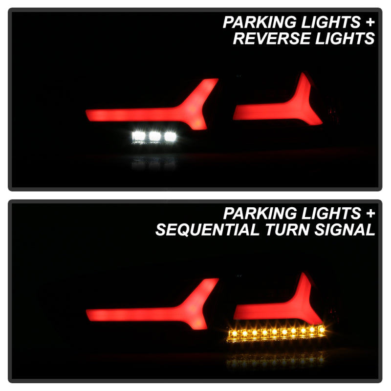 Spyder Mitsubishi Lancer/Evolution X 08-14 V2 LED Tail Lights - Black ALT-YD-ML08V2-SEQ-BK SPYDER