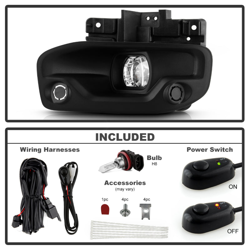 Spyder 19-22 Dodge Ram 2500/3500 Halogen Only OEM Style Fog Lights w/Universal Switch SPYDER
