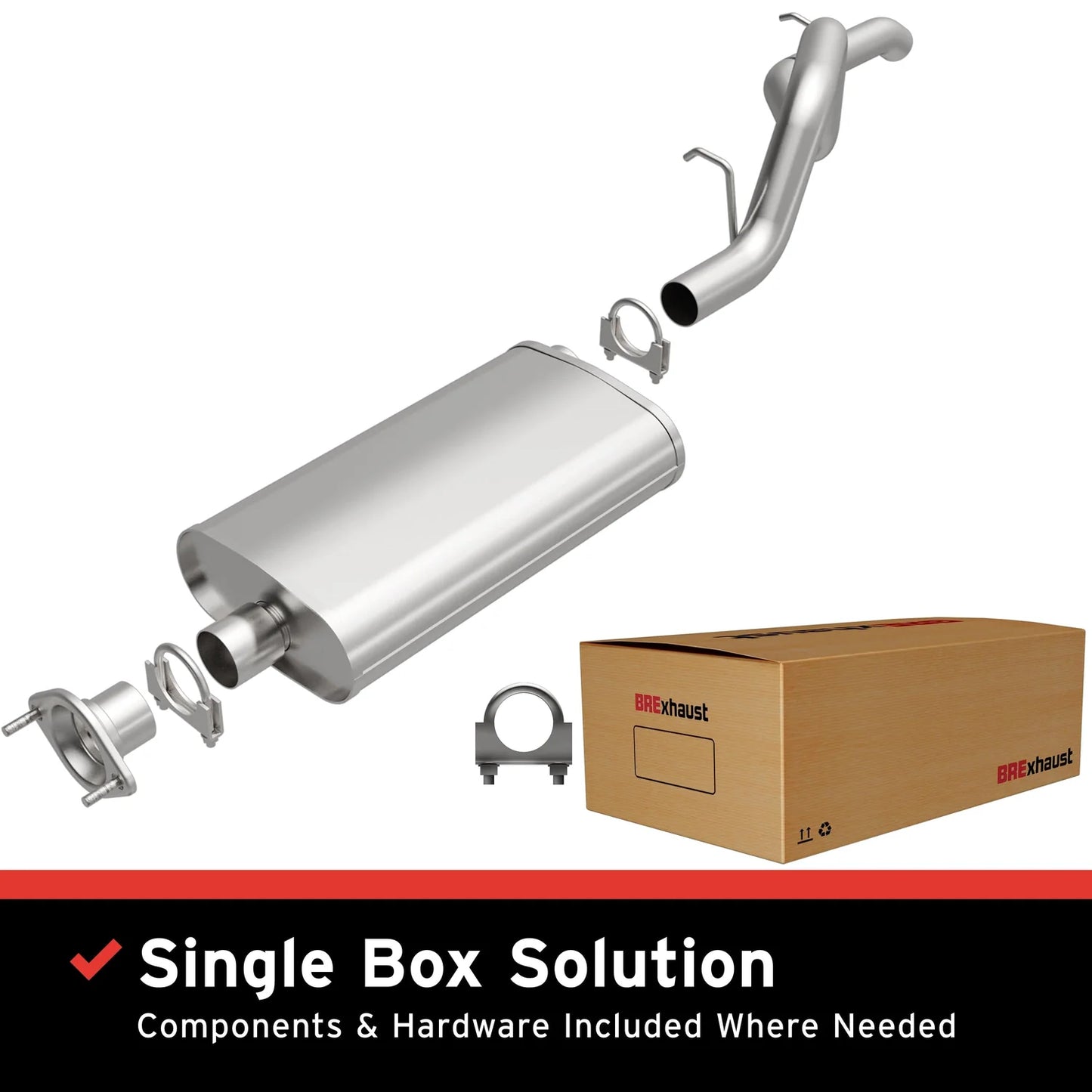MagnaFlow BRExhaust Series 106-0002 Direct-Fit Exhaust System for 1997–2006 Jeep Wrangler