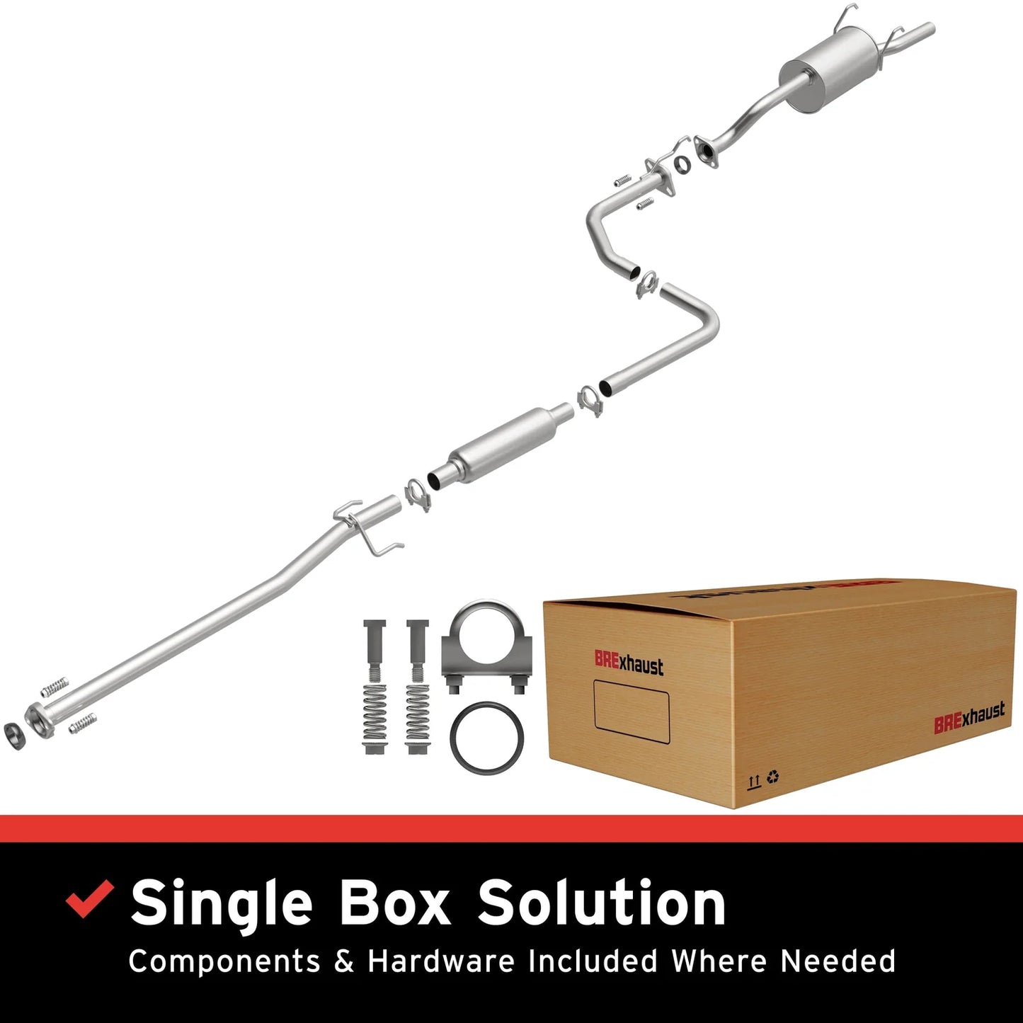MagnaFlow BRExhaust 106-0034 Direct-Fit Exhaust for 1996–2000 Honda Civic 1.6L