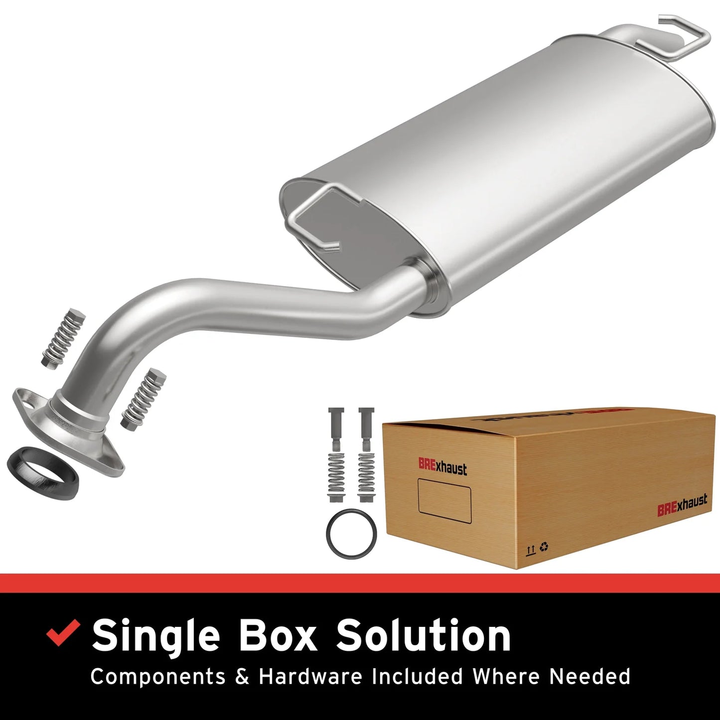 MagnaFlow BRExhaust Series 106-0060 Direct-Fit Exhaust System for 2005–2008 Toyota Corolla 1.8L