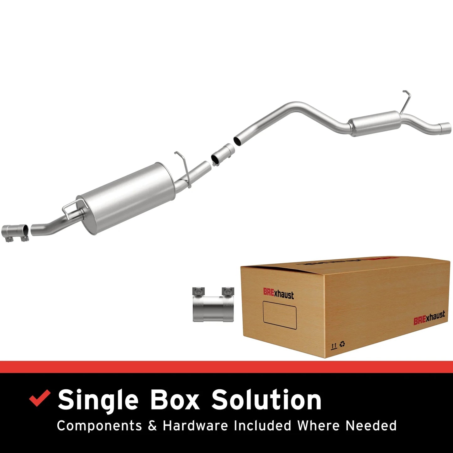 MagnaFlow BRExhaust Series 106-0107 Direct-Fit Exhaust System for 2010–2013 Ford Transit Connect 2.0L