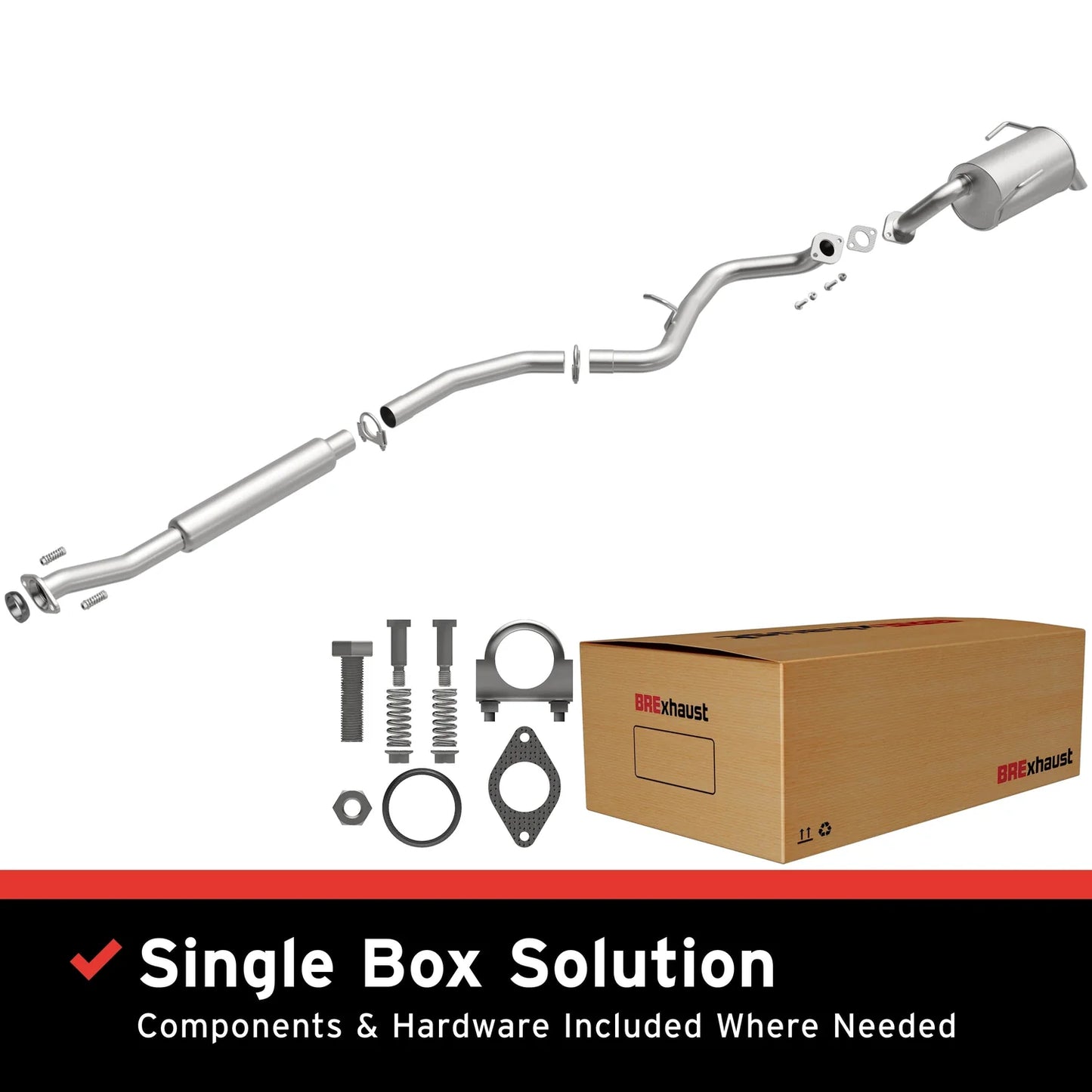 MagnaFlow BRExhaust Series 106-0162 Direct-Fit Exhaust System for 2010–2019 Subaru Outback 2.5L