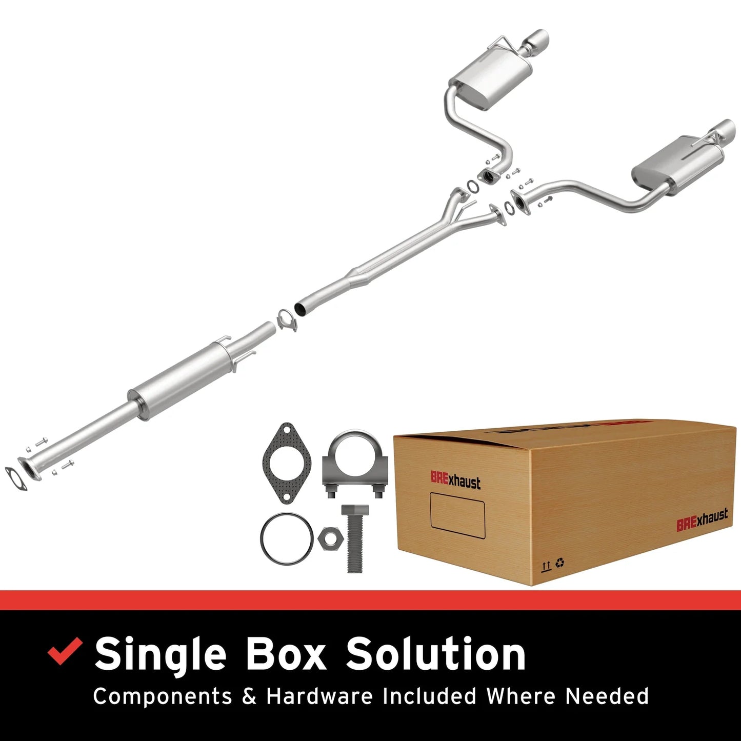MagnaFlow BRExhaust 106-0167 Direct-Fit Exhaust for 2009–2017 Nissan Maxima 3.5L