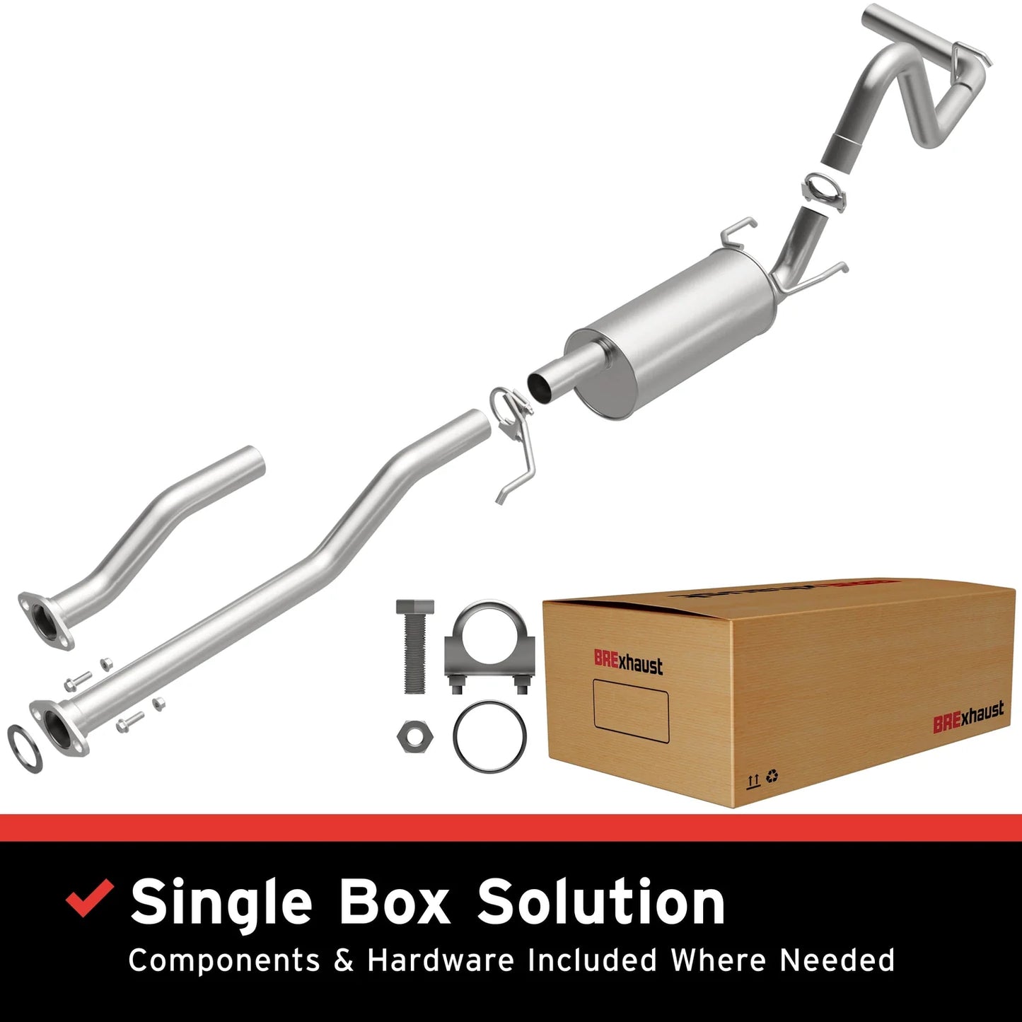 MagnaFlow BRExhaust Series 106-0226 Direct-Fit Exhaust System for 2005–2012 Toyota Tacoma 2.7L
