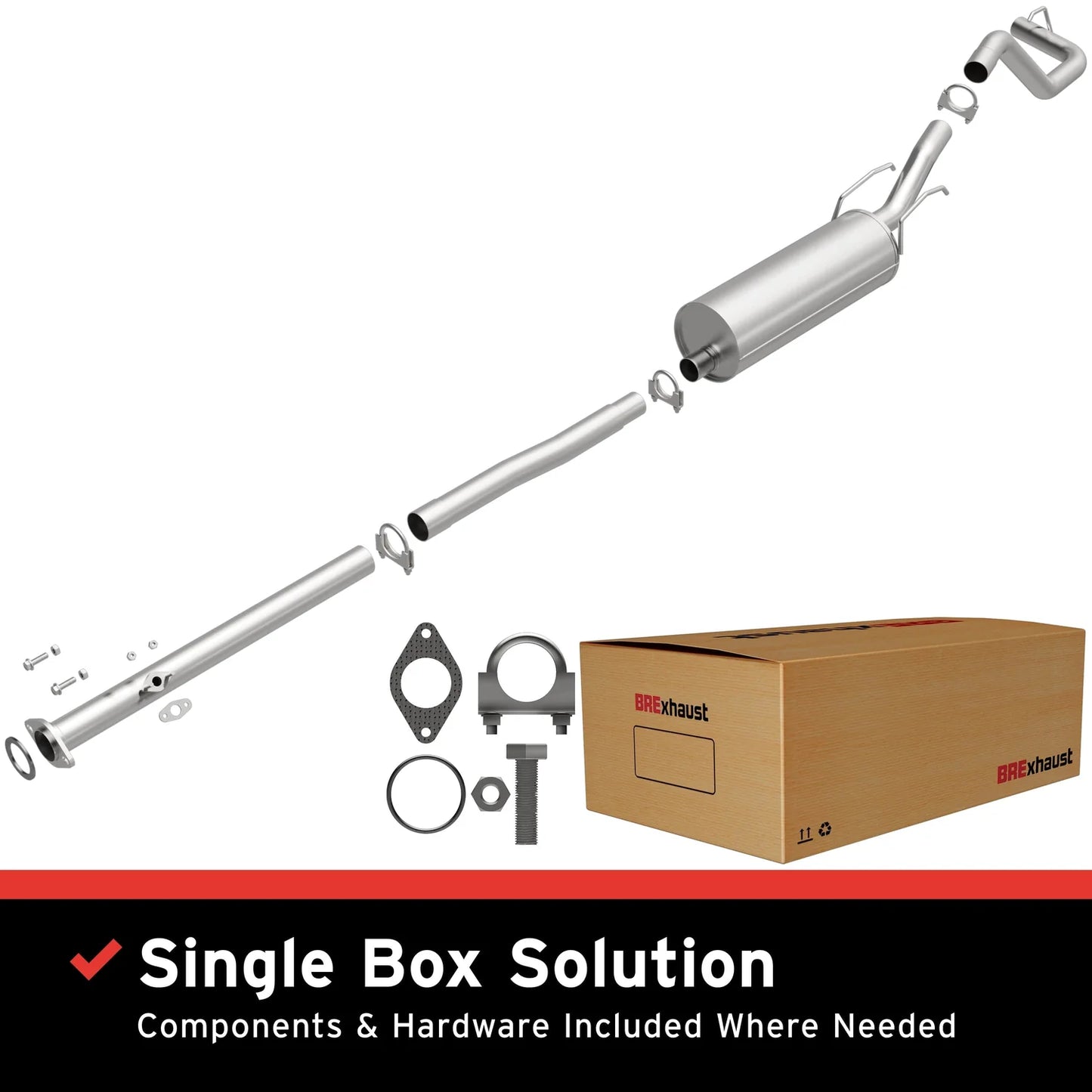 MagnaFlow BRExhaust 106-0240 Direct-Fit Exhaust System for 1995–2000 Toyota Tacoma 2.7L