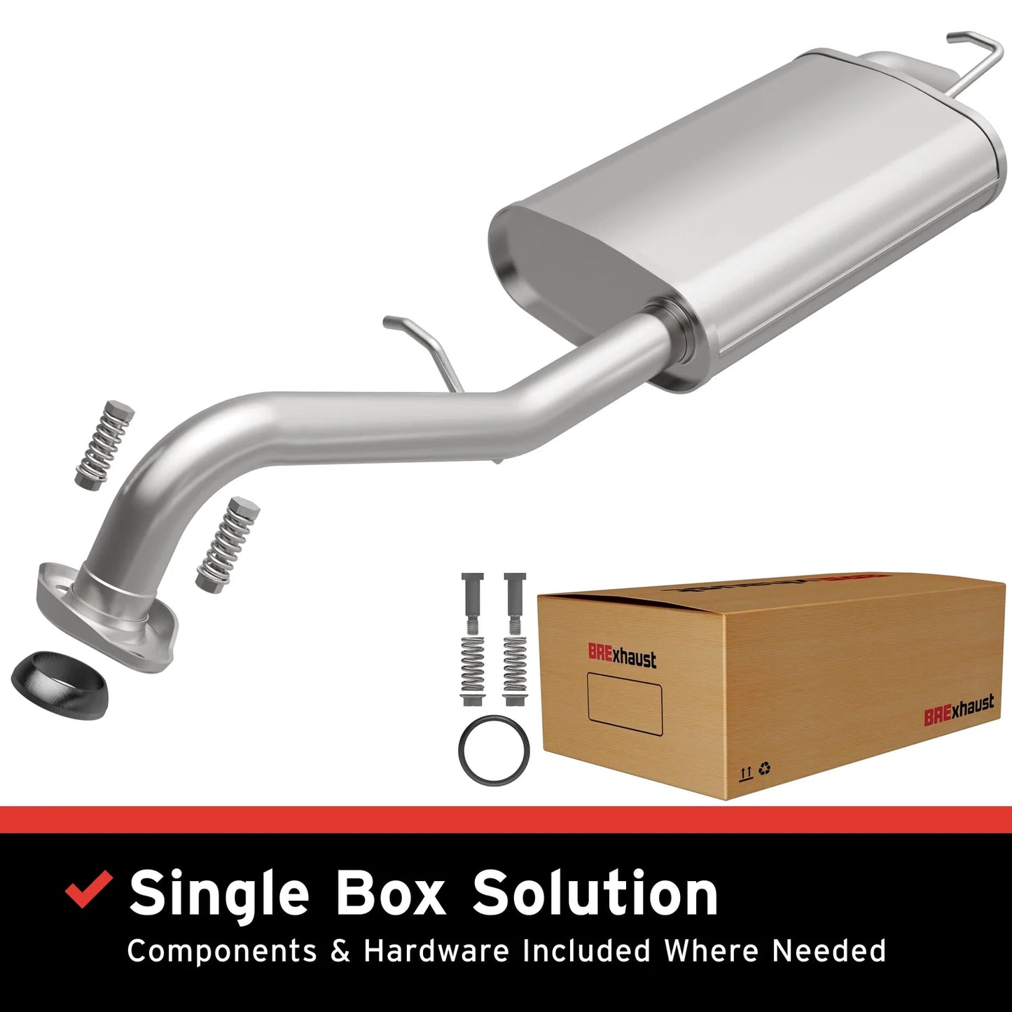 MagnaFlow BRExhaust Series 106-0626 Direct-Fit Exhaust System for 2003–2013 Toyota Corolla 1.8L