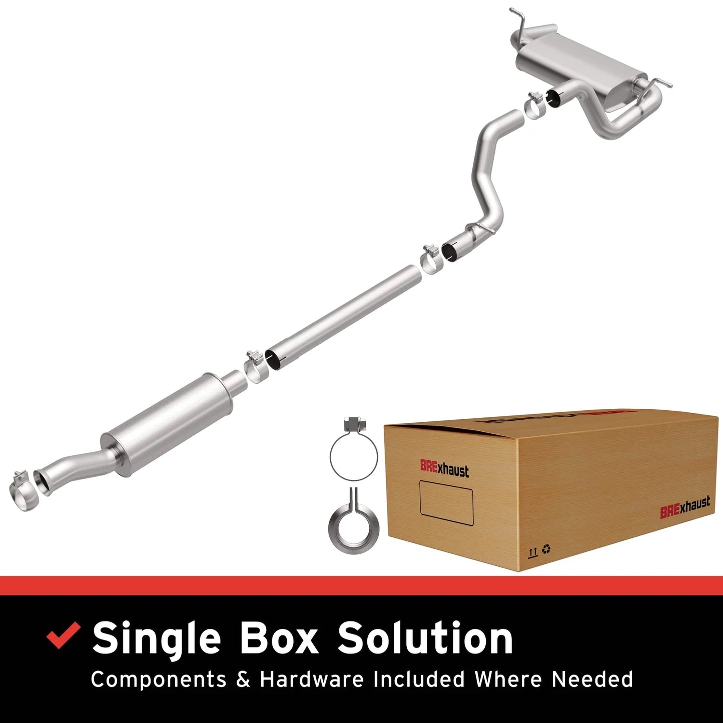 MagnaFlow BRExhaust 106-1022 Direct-Fit Exhaust System for 2018–2024 Jeep Wrangler 3.6L