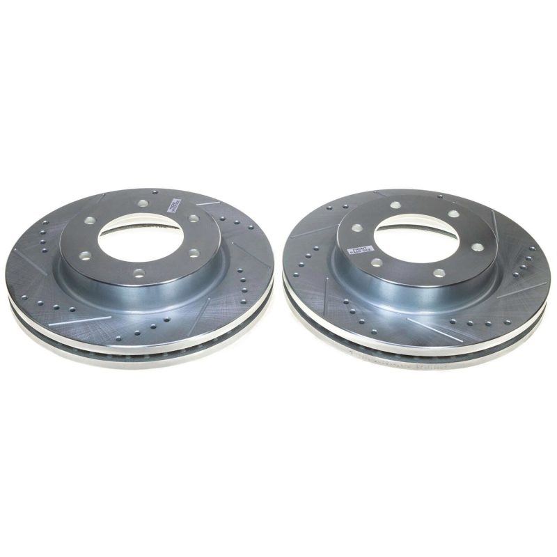 Power Stop 19-22 Ford Ranger Front Evolution Drilled & Slotted Rotor - Pair PowerStop