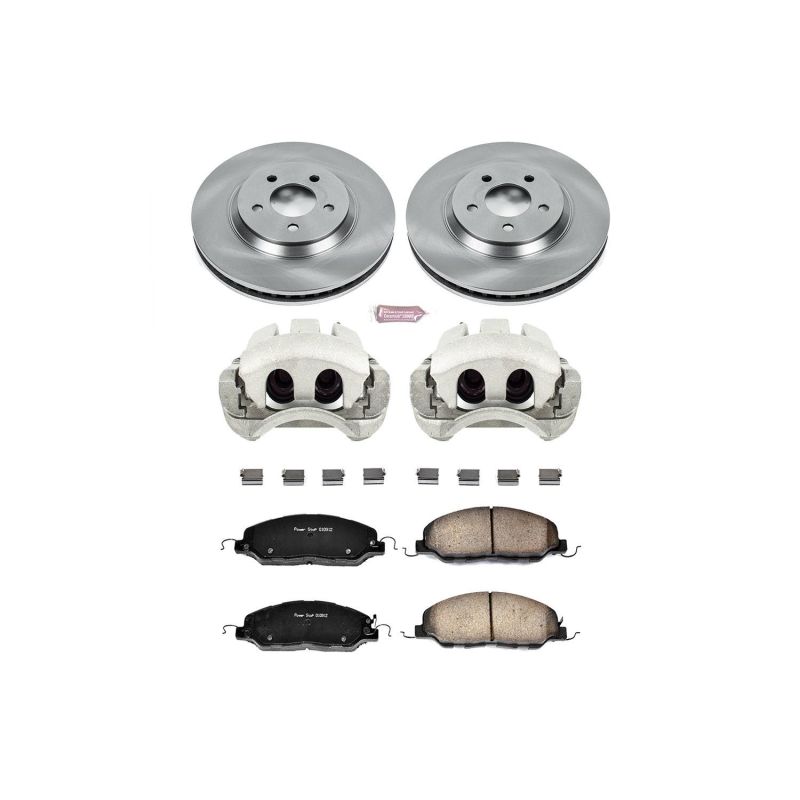 Power Stop 11-14 Ford Mustang Front Autospecialty Brake Kit w/Calipers PowerStop