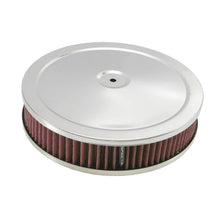 Load image into Gallery viewer, Spectre HPR Round Air Cleaner 9in. X 2in. - Chrome/Red