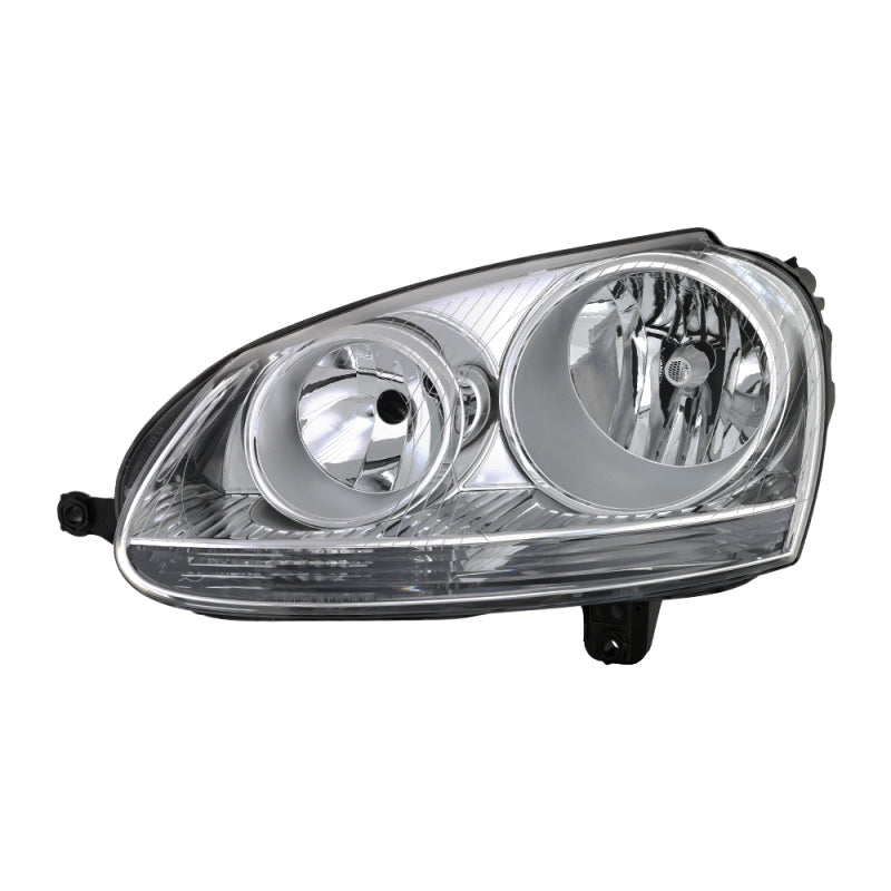 xTune Volkswagen Golf 06-09 Driver Side Headlight - OEM Left Black HD-JH-TCOL14-OE-R SPYDER