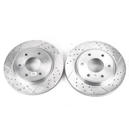 Power Stop 05-06 Infiniti QX56 Front Evolution Drilled & Slotted Rotors - Pair PowerStop