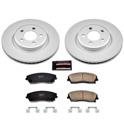 Power Stop 05-19 Chrysler 300 Front Z17 Evolution Geomet Coated Brake Kit PowerStop