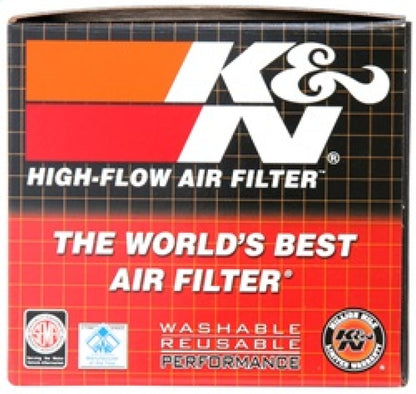 K&N Universal Round Tapered Chrome Filter 1.563in Flange ID x 3in Base OD x 2in Top OD x 3in H K&N Engineering