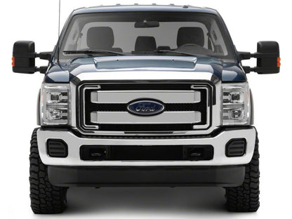 Raxiom 11-16 Ford F-250 Super Duty LED Projector Headlights - Chrome Housing (Clear Lens)