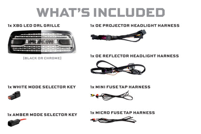 XBG LED Grille: Dodge Ram 1500 (13-18 / Black)