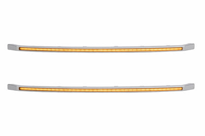 XBG LED DRL Grille Inserts: Ford Super Duty Platinum (20-22 / Amber DRL / Set)