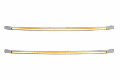 XBG LED DRL Grille Inserts: Ford Super Duty Platinum (20-22 / Amber DRL / Set)