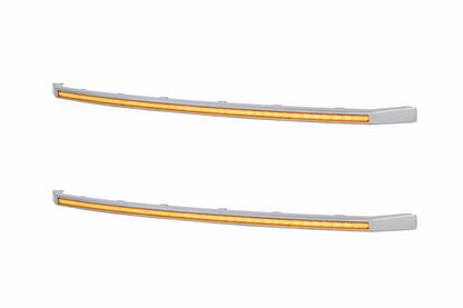 XBG LED DRL Grille Inserts: Ford Super Duty Platinum (20-22 / Amber DRL / Set)