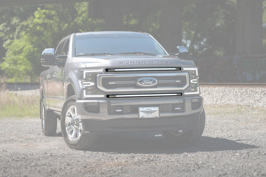 Morimoto XBG LED DRL Grille Inserts: Ford Super Duty Platinum (20-22 / White DRL / Set) Morimoto