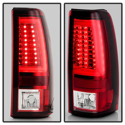 Spyder Chevy Silverado 1500/2500 99-02 Version 2 LED Tail Lights - Red Clear ALT-YD-CS99V2-LED-RC