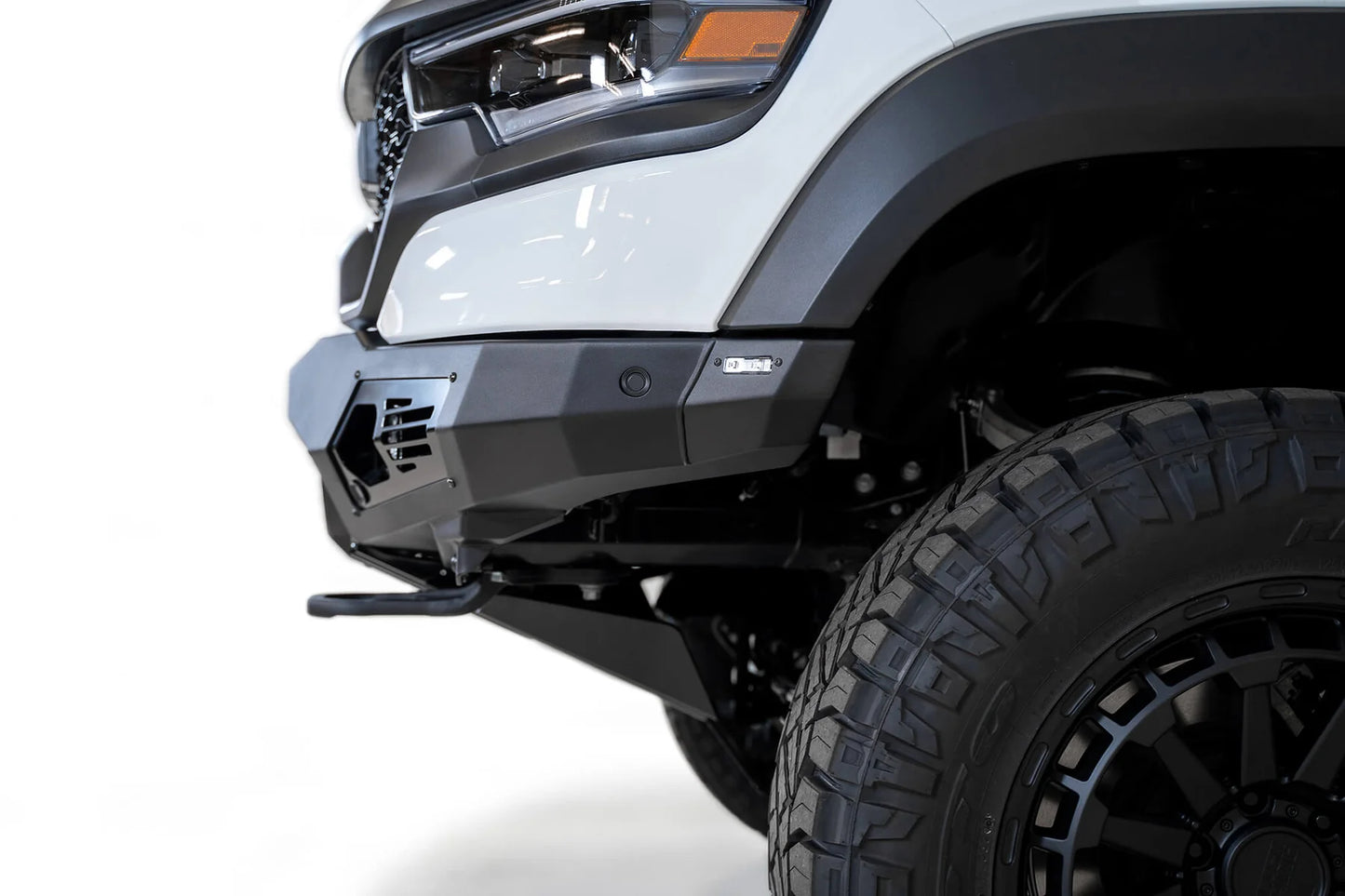 Addictive Desert Designs 2021-2023 Ram 1500 TRX Bomber Front Bumper (20 Inch Lights) - F620012140103 Addictive Desert Designs