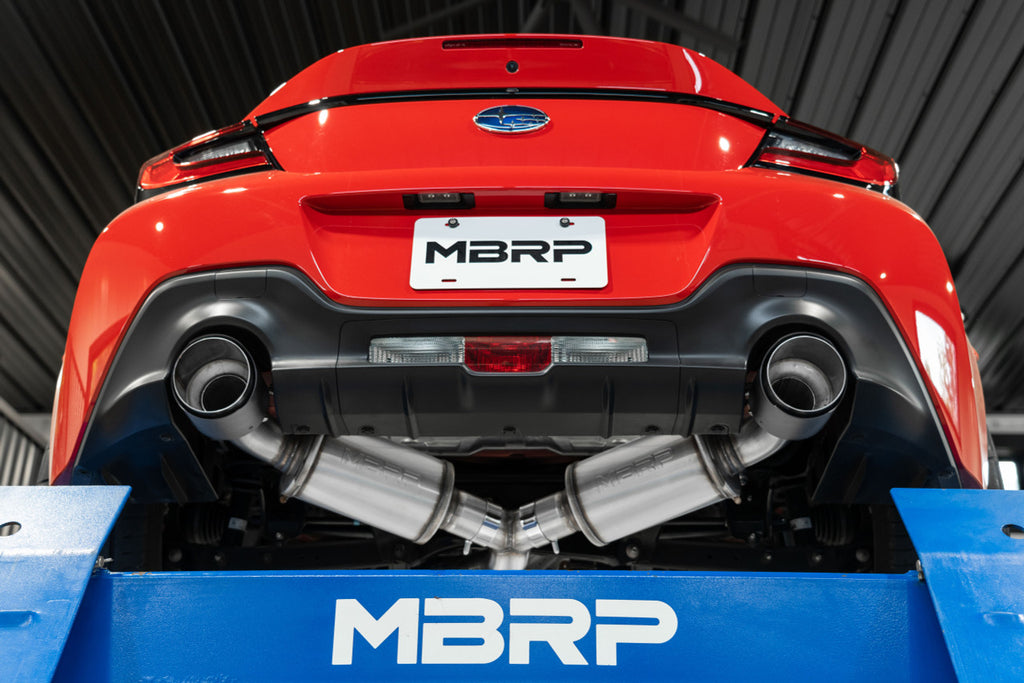 MBRP 2013-2024 FR-S / BRZ / GR86 2.4L 3in Cat Back Dual Rear Exhaust (Street Profile) - S48043BE