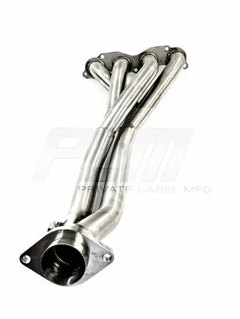 PLM K-Series K24 K20 FG Header V2 with Bolt-On Catalytic Converter - PLM-HFG1-V2-K24-HEADER-CAT